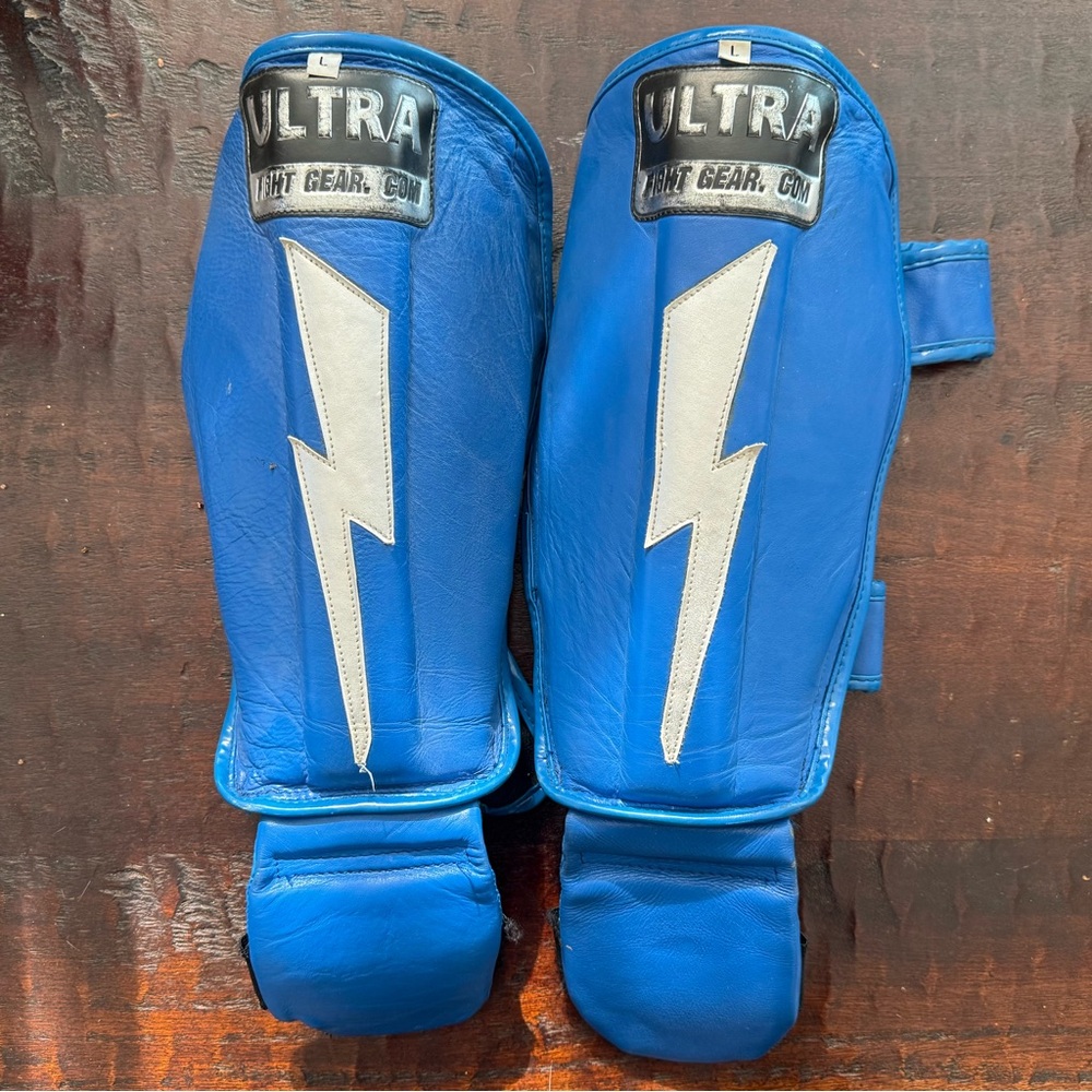 Master Toddy’s Ultra Fight Gear Leather Shin Guards - L